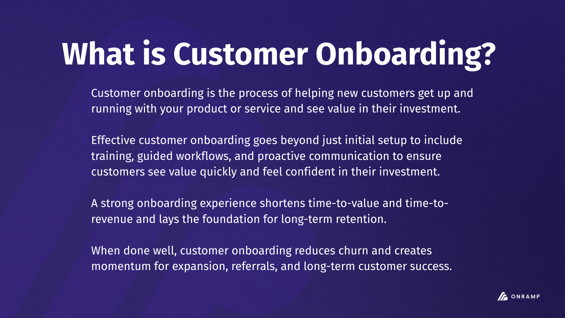 What is Customer Onboarding