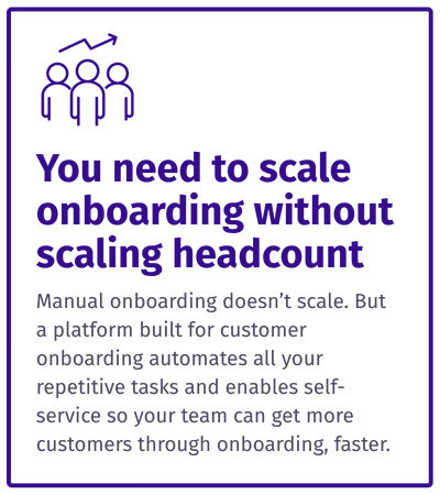 You need to scale onboarding without scaling headcount