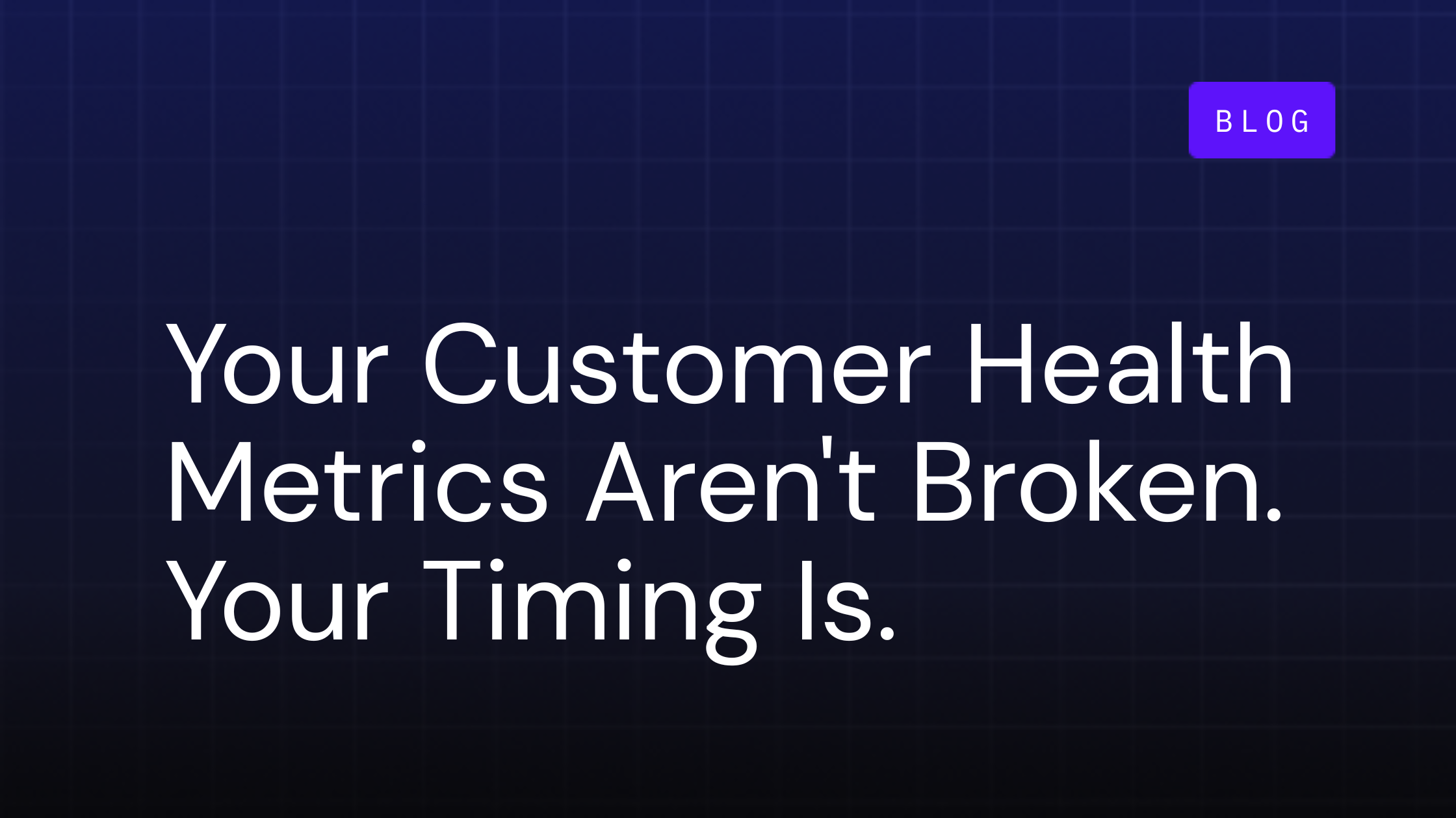customer health metrics