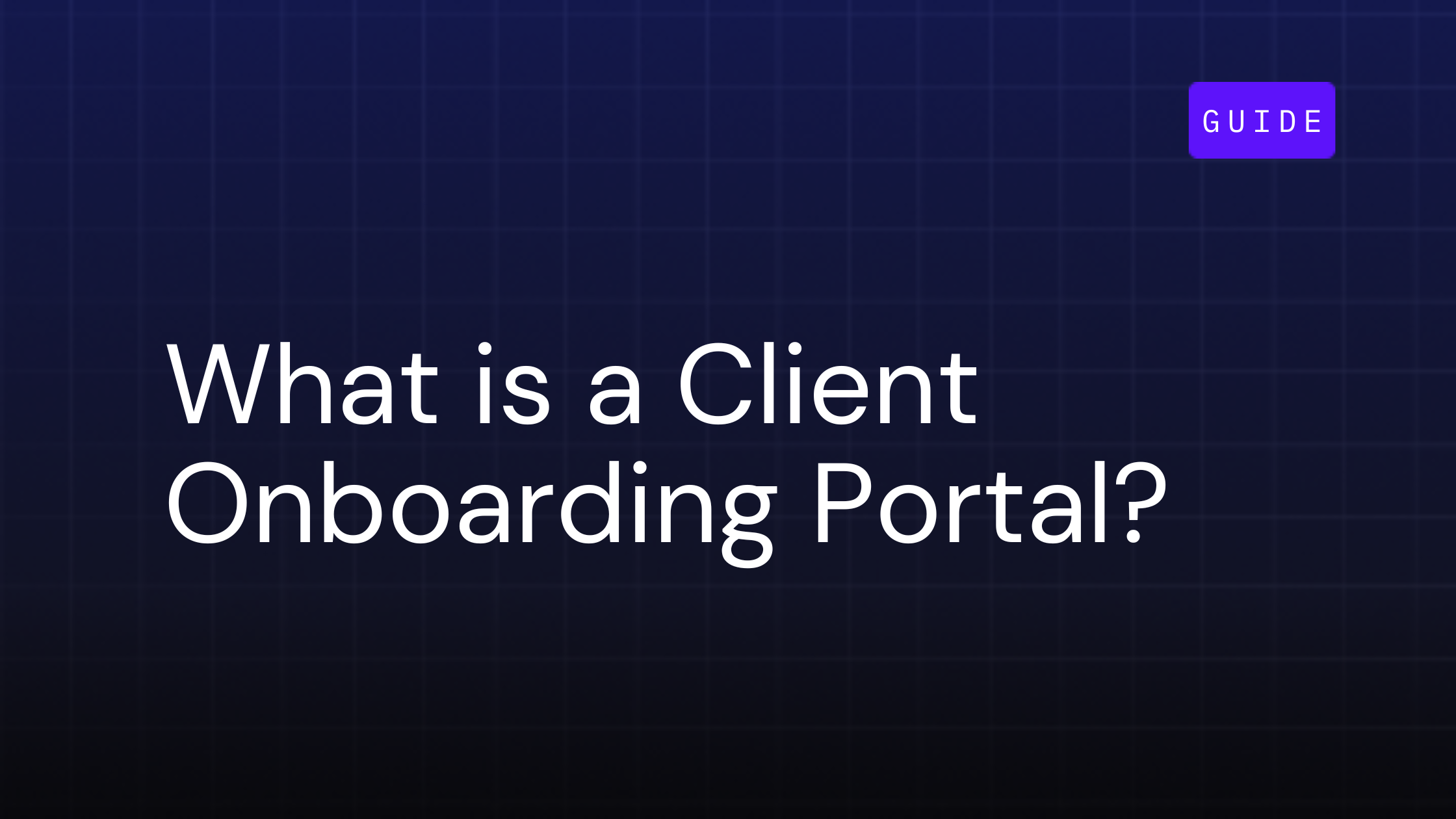 what is a client onboarding portal