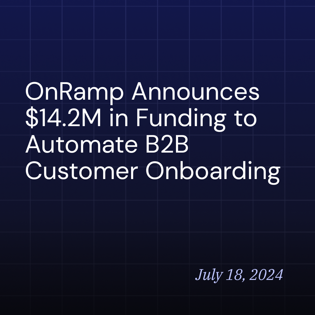 OnRamp announcees $14.2M in Funding