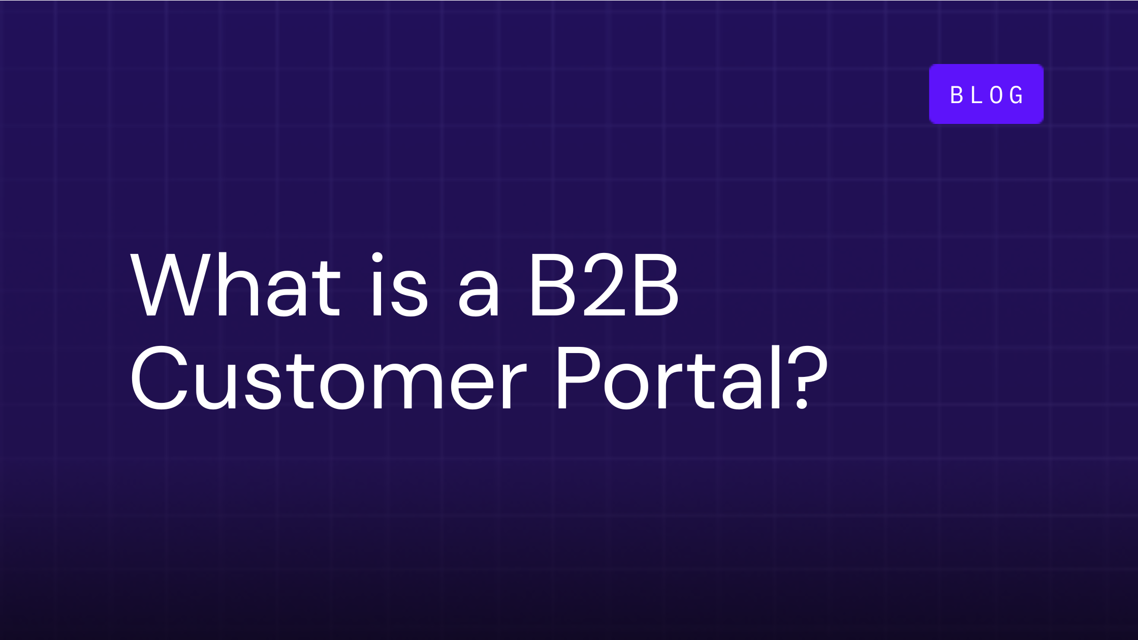 What is a B2B Customer Portal?